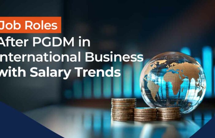 job role after pgdm in international business